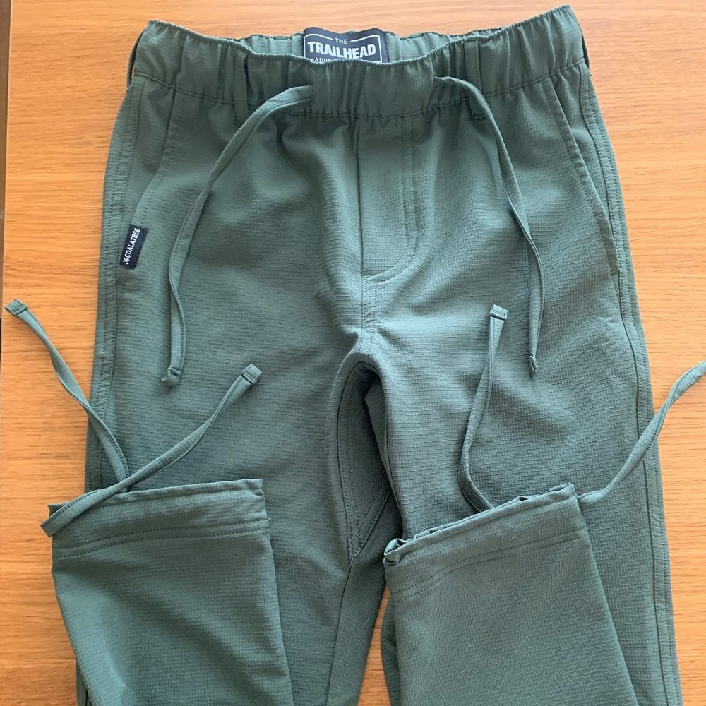 Coalatree Slim Fit Olive Green Trailhead Pants